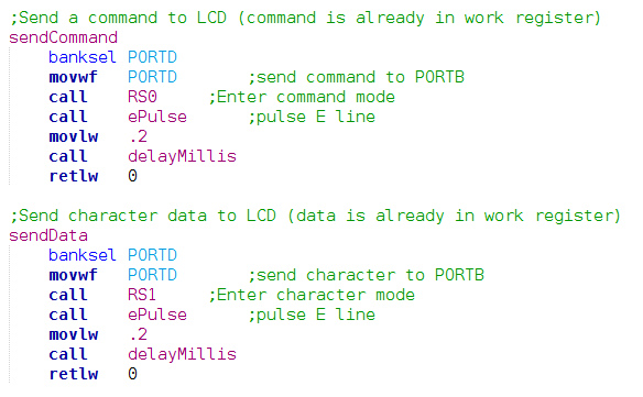Hitachi 44780 initialization code