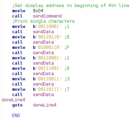 Hitachi 44780 assembly code
